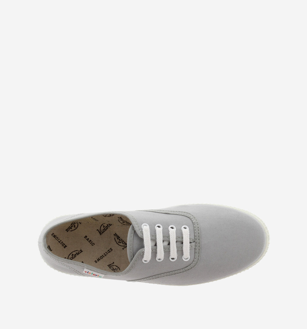 Zapatilla Victoria Lona Zinc Plata
