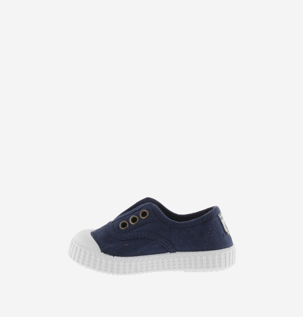 Zapatilla Victoria Lona Elástica Azul Marino