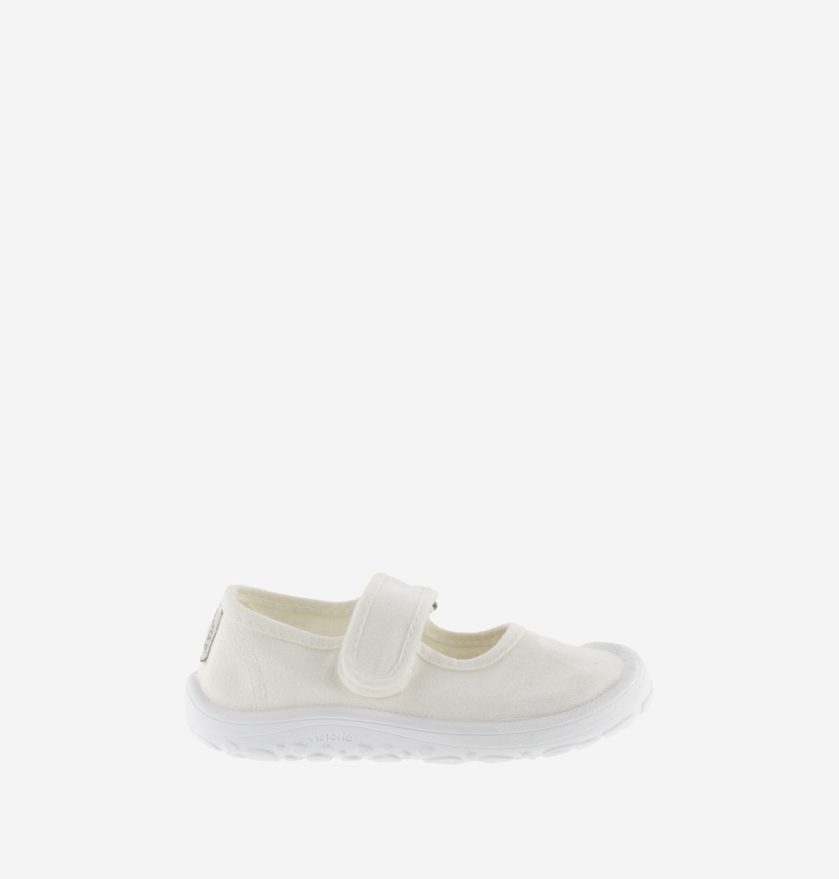 Zapatilla Victoria Barefoot Lona Blanca