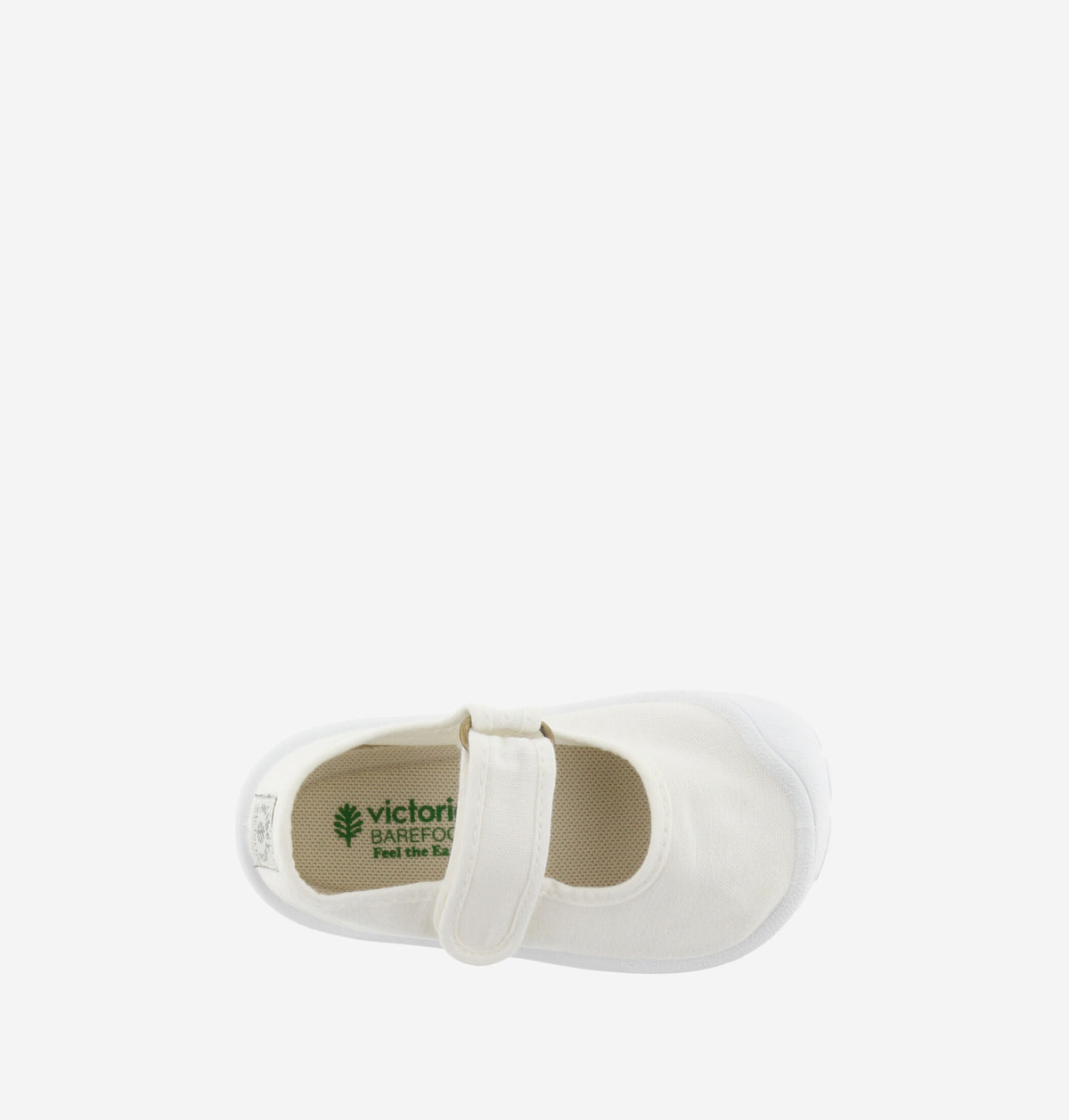 Zapatilla Victoria Barefoot Lona Blanca