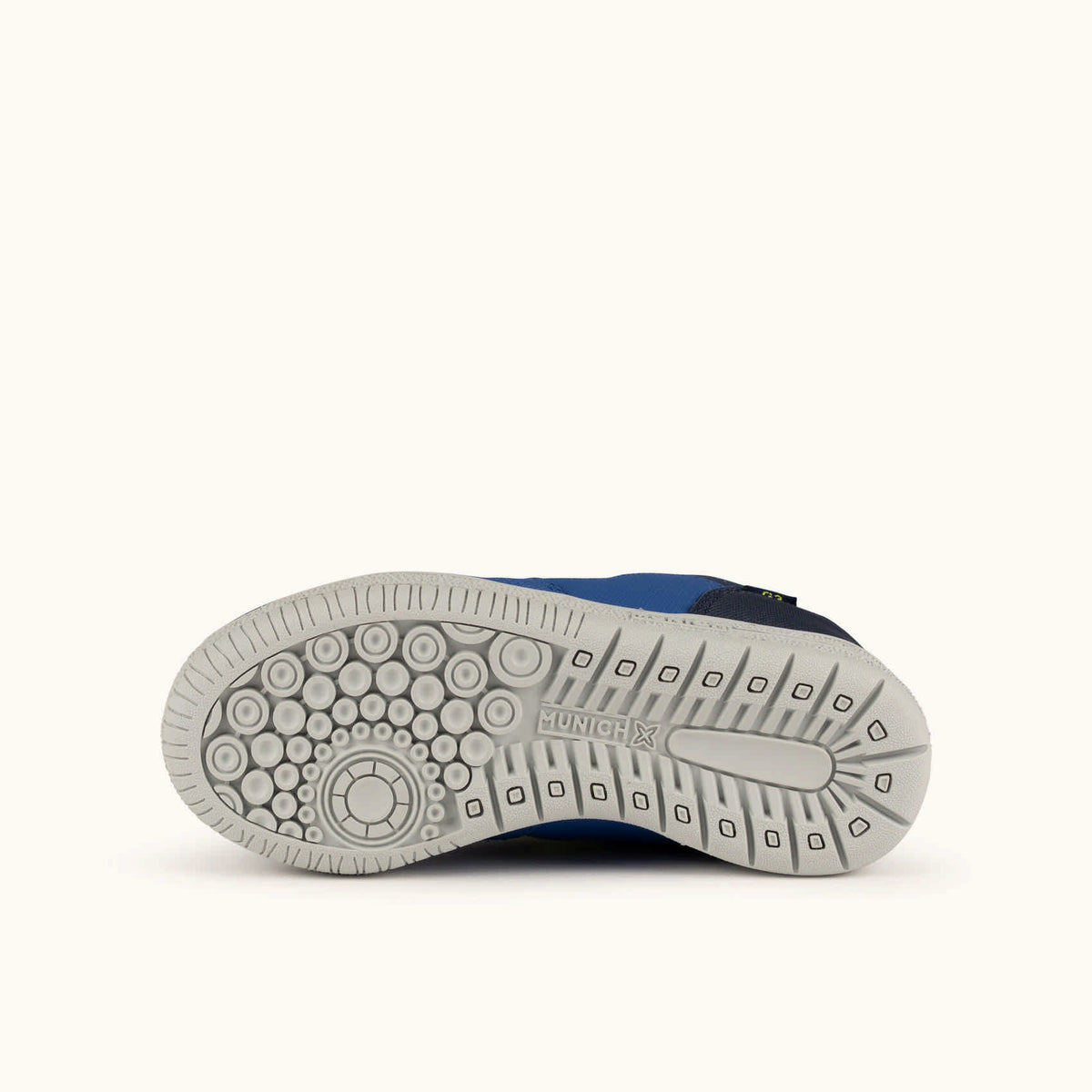 MUNICH G-3 KID VCO 468 Zapatillas fútbol sala Infantiles Azules y Amarillas con Velcro