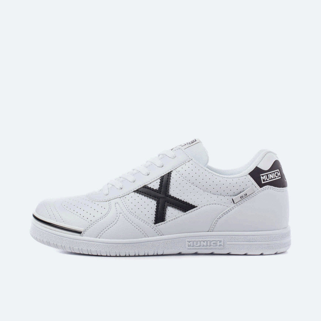 Zapatillas fútbol sala  MUNICH G3 PROFIT 07 Blanco y Negro