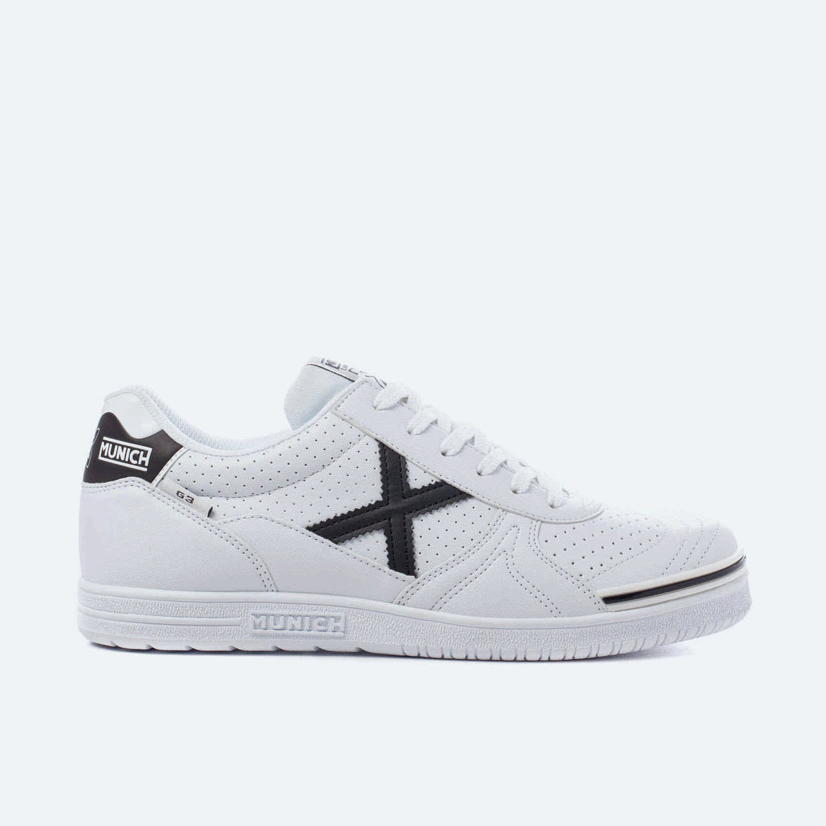 Zapatillas fútbol sala  MUNICH G3 PROFIT 07 Blanco y Negro