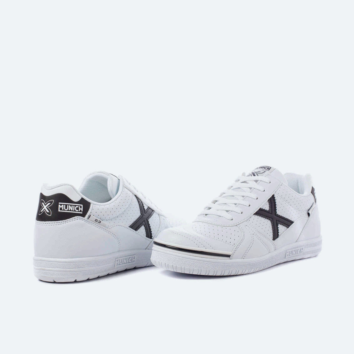 Zapatillas fútbol sala  MUNICH G3 PROFIT 07 Blanco y Negro