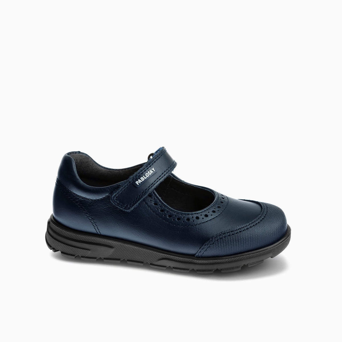 Zapato Colegial Pablosky Velcro Marino