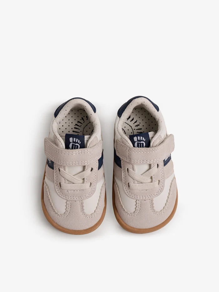 Zapatilla casual Mustang Azul Marino Barefoot Blanca
