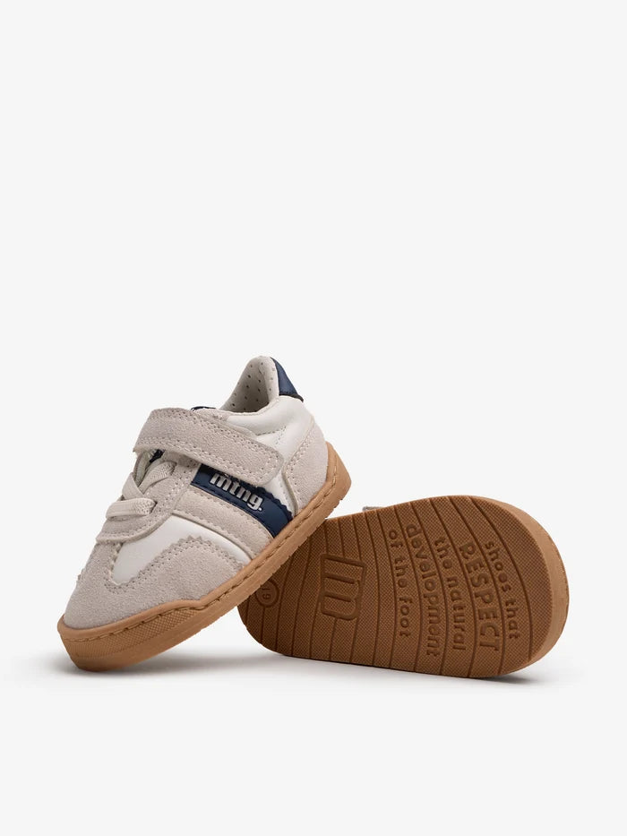 Zapatilla casual Mustang Azul Marino Barefoot Blanca