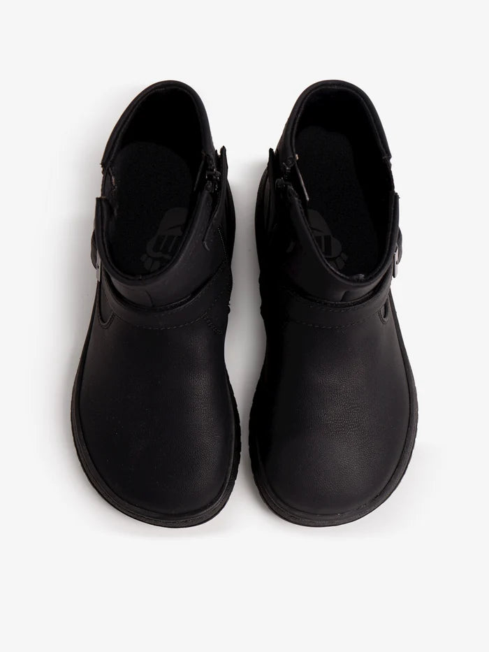 Bota con cremallera y hebilla barefoot