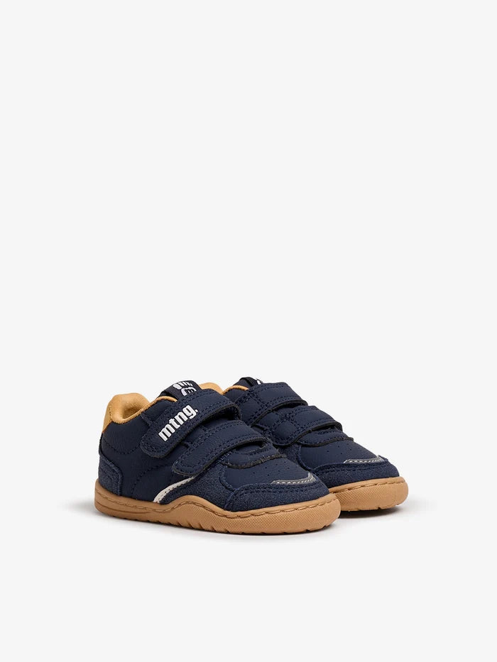 Zapatilla casual azul marino mostaza barefoot