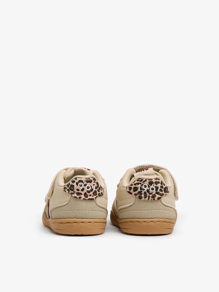Zapatilla casual Mustang Crema Leopardo Barefoot Beige