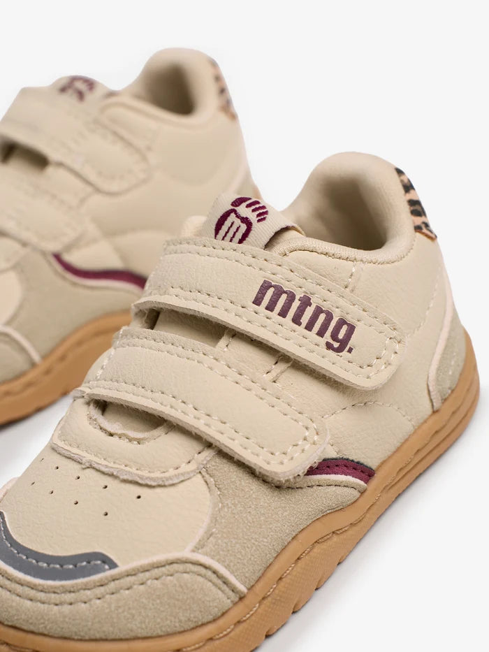 Zapatilla casual Mustang Crema Leopardo Barefoot Beige