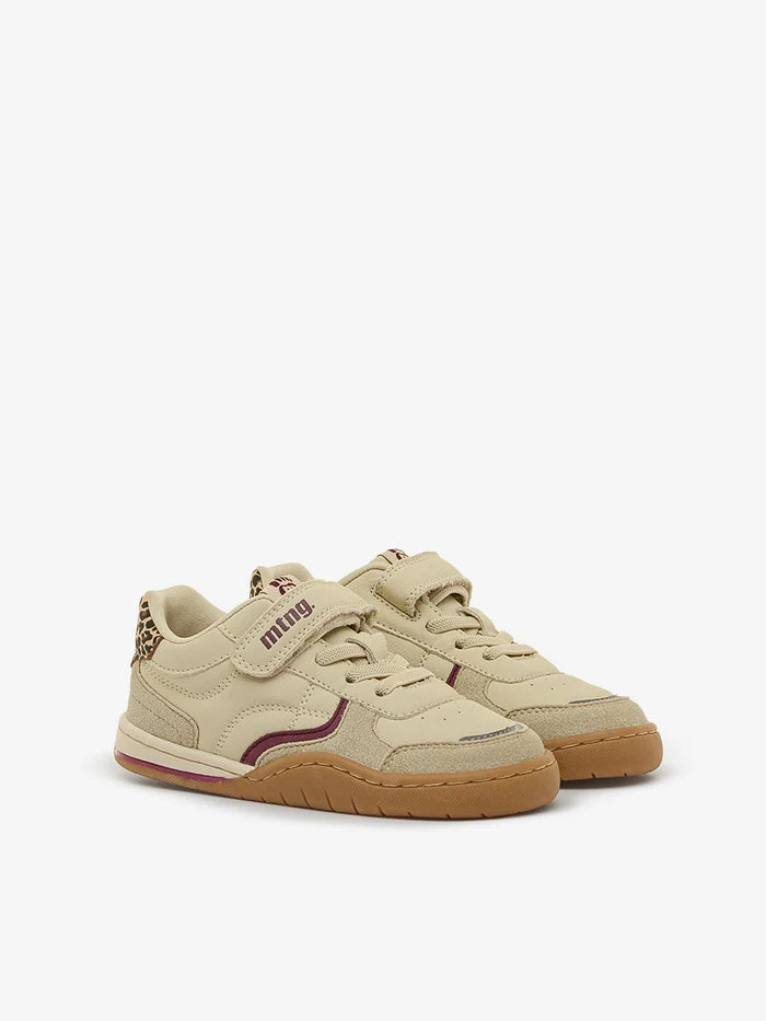Zapatilla casual Mustang Crema Leopardo Barefoot Beige