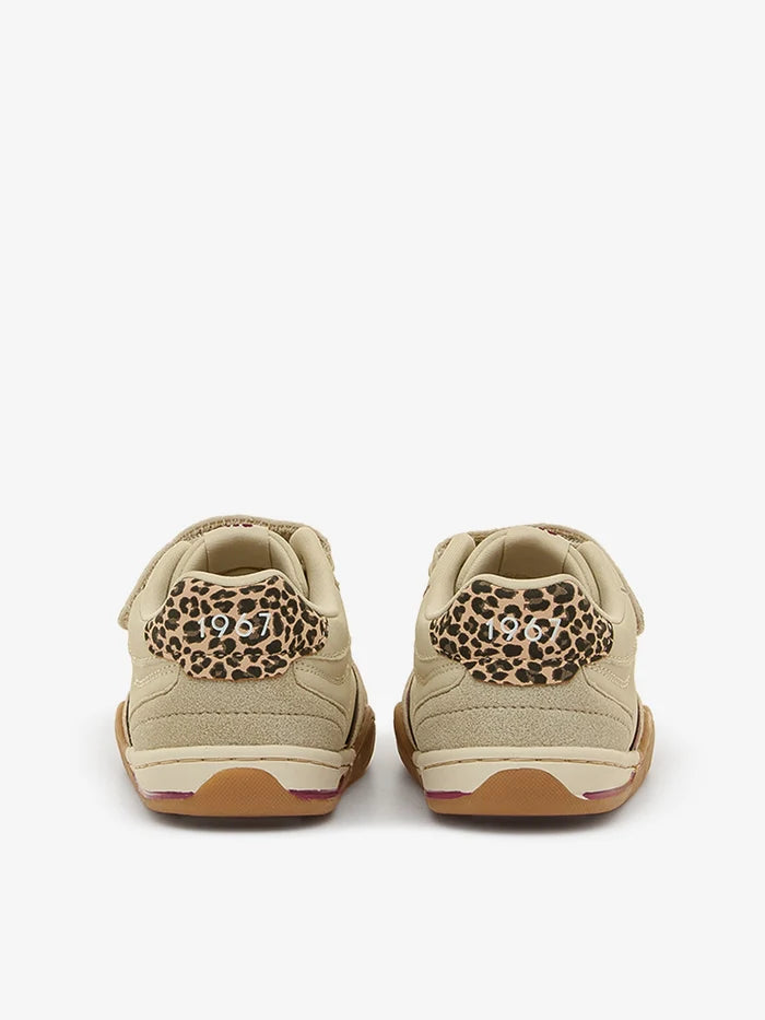 Zapatilla casual Mustang Crema Leopardo Barefoot Beige