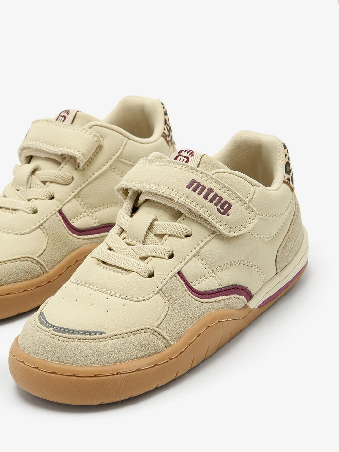 Zapatilla casual Mustang Crema Leopardo Barefoot Beige