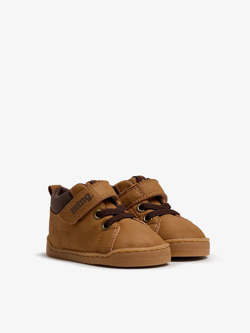 Botín Barefoot Mustang Camel Velcro