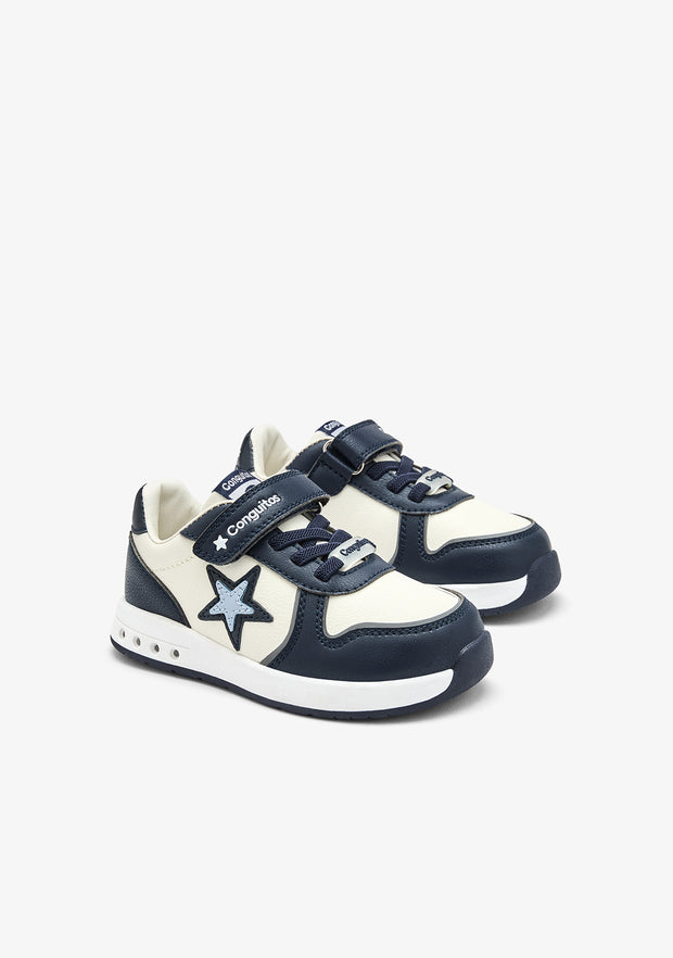 Zapatilla casual estrella luces respetuoso