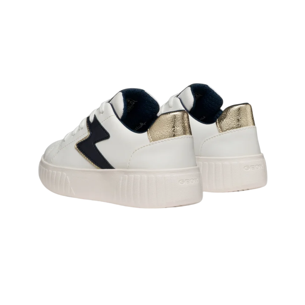 Zapatilla deportiva Rayo Talón Dorado Blanco Azul