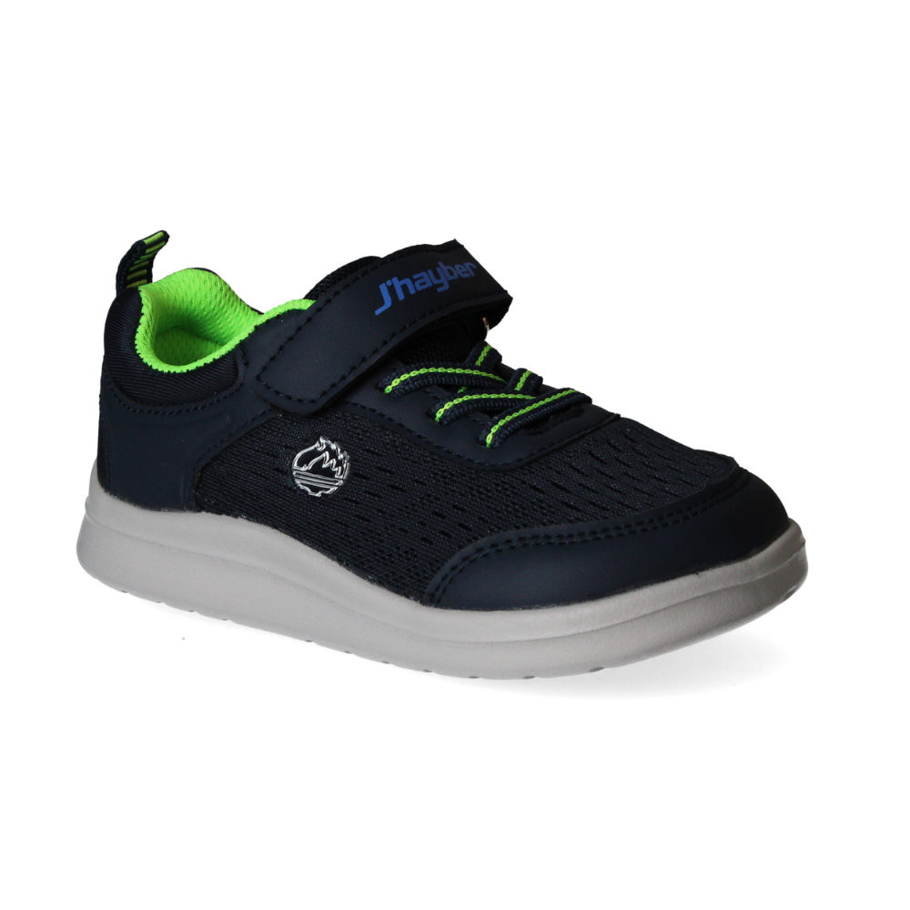 Zapatilla deportiva Velcro Cordón Azul