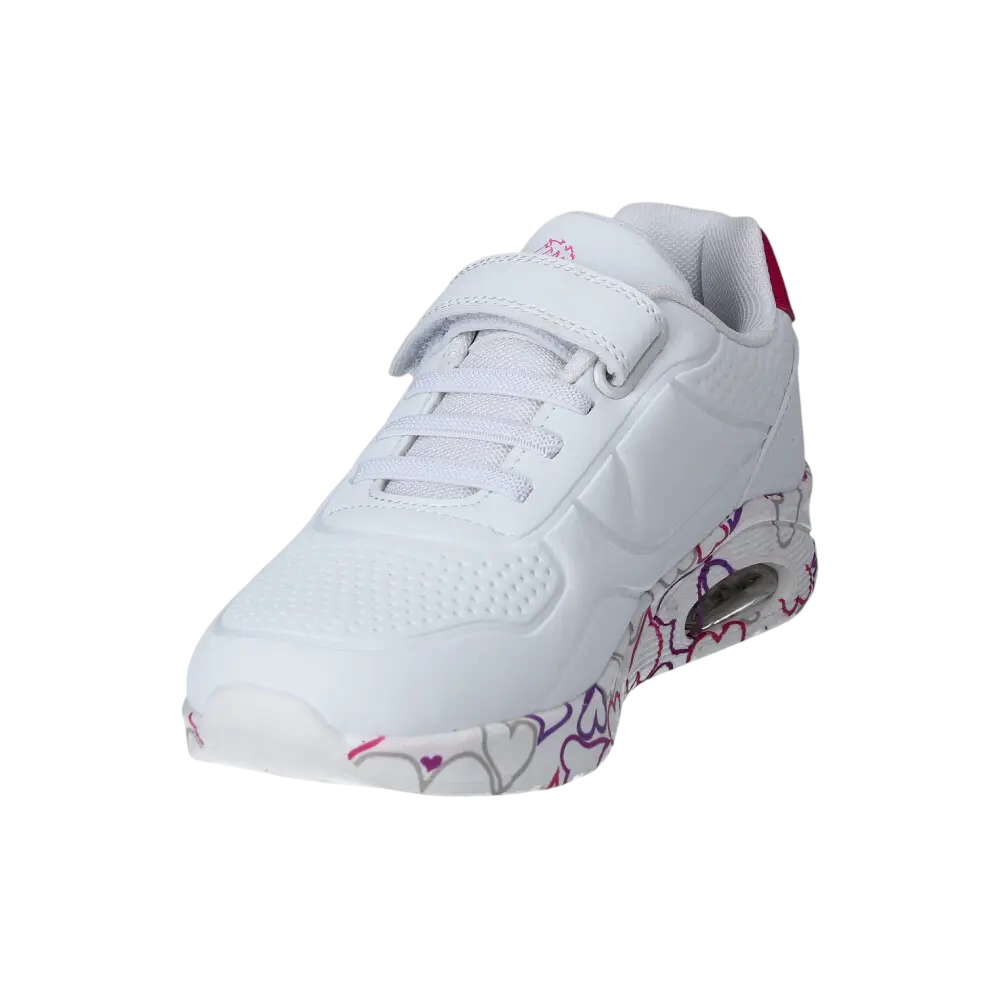 Zapatilla Casual Jhayber Blanco y Rosa Corazones