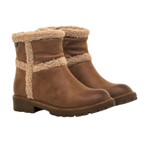 Bota Mustang Marrón Forro de Borrego