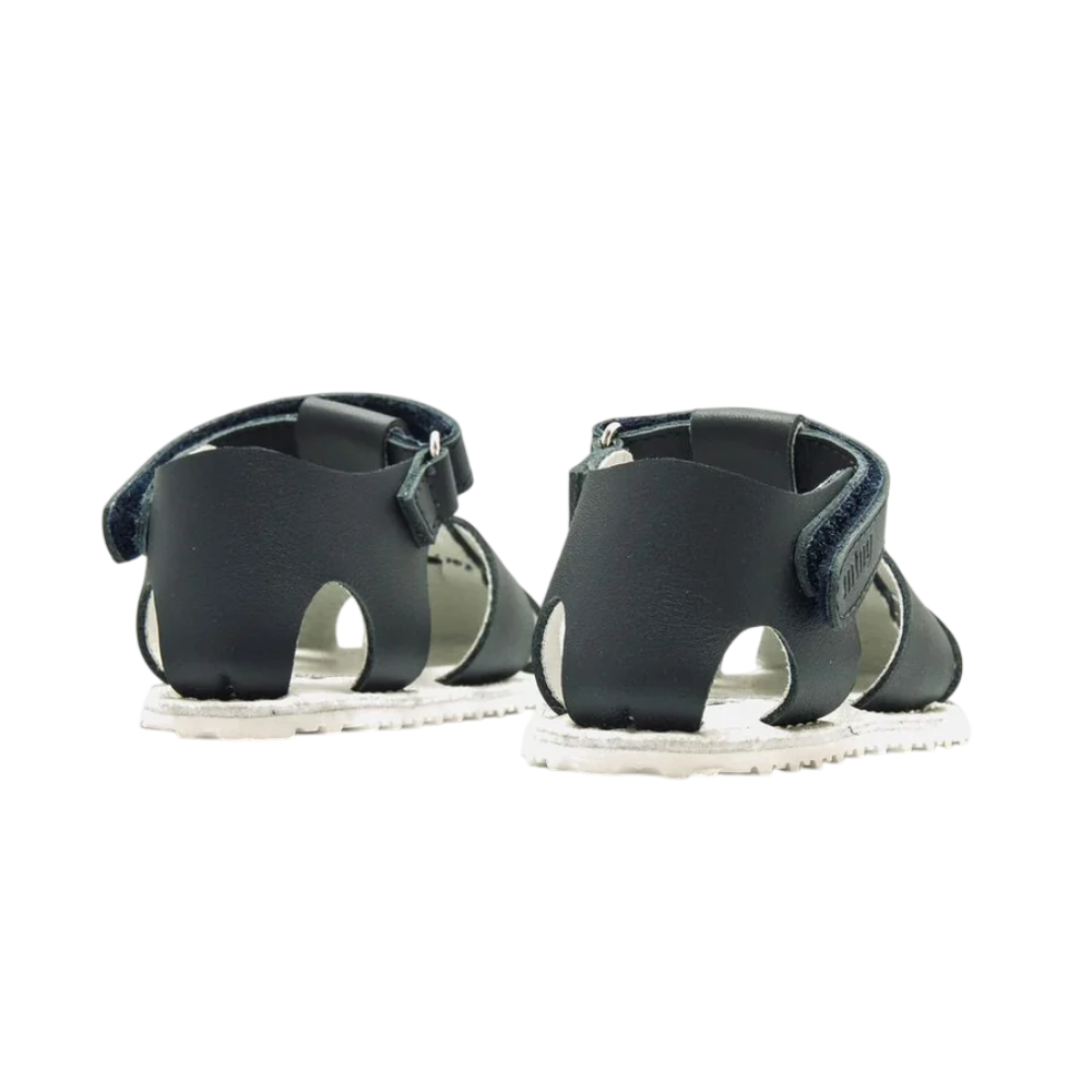 Sandalia Tiras Velcro Azul Marino