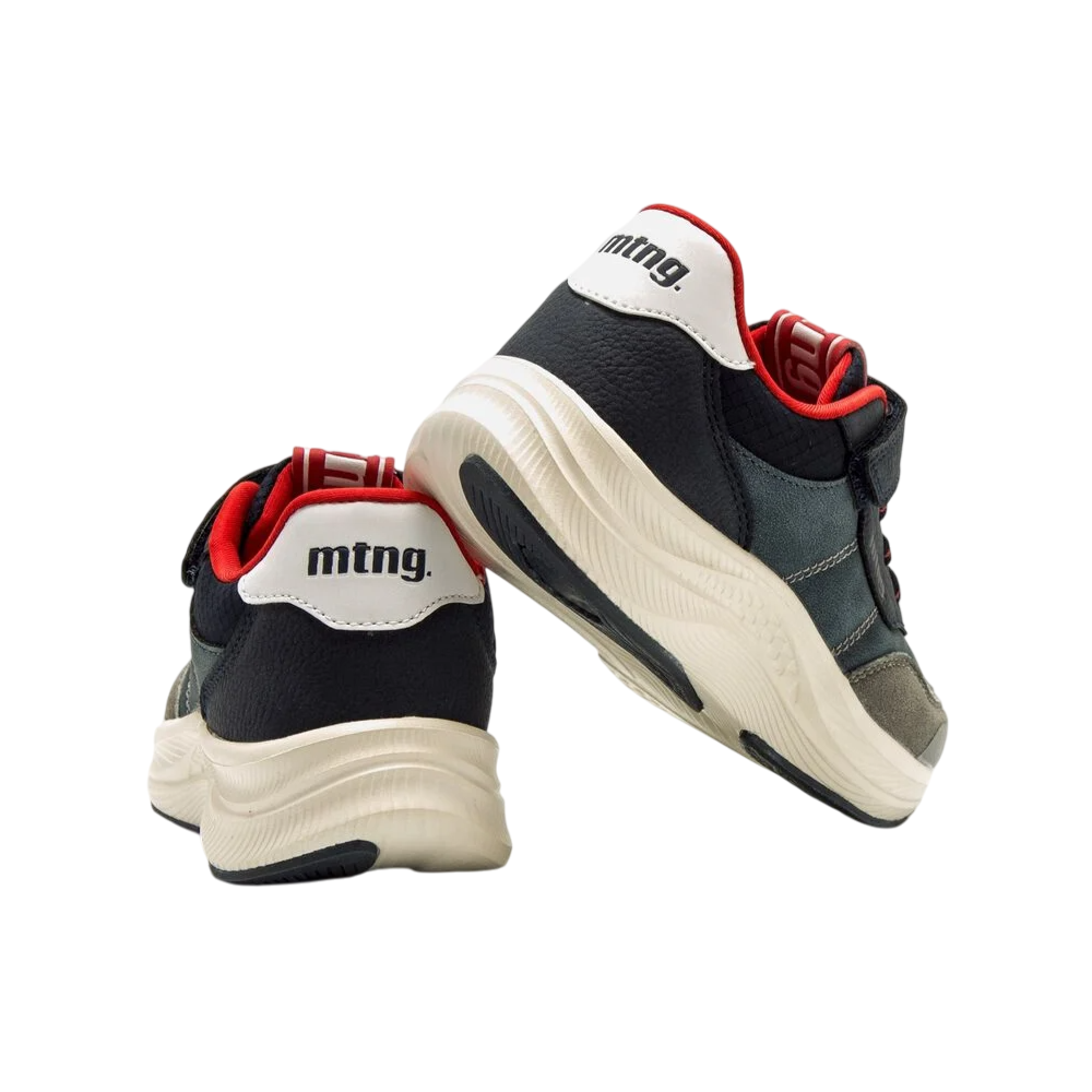 Zapatilla casual Talón Mustang Azul Marino Rojo