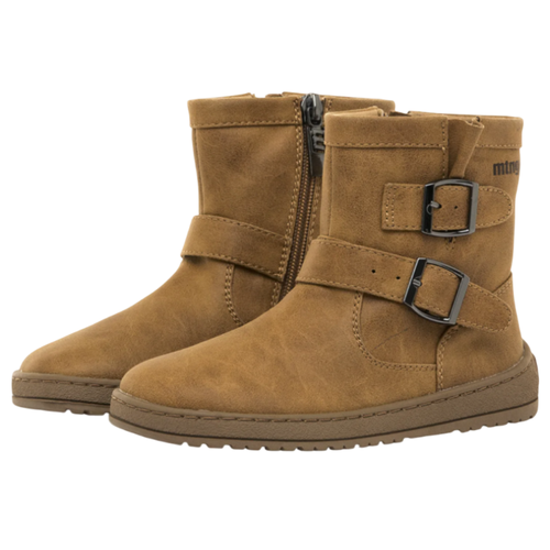 Bota Mustang Camel con Hebillas