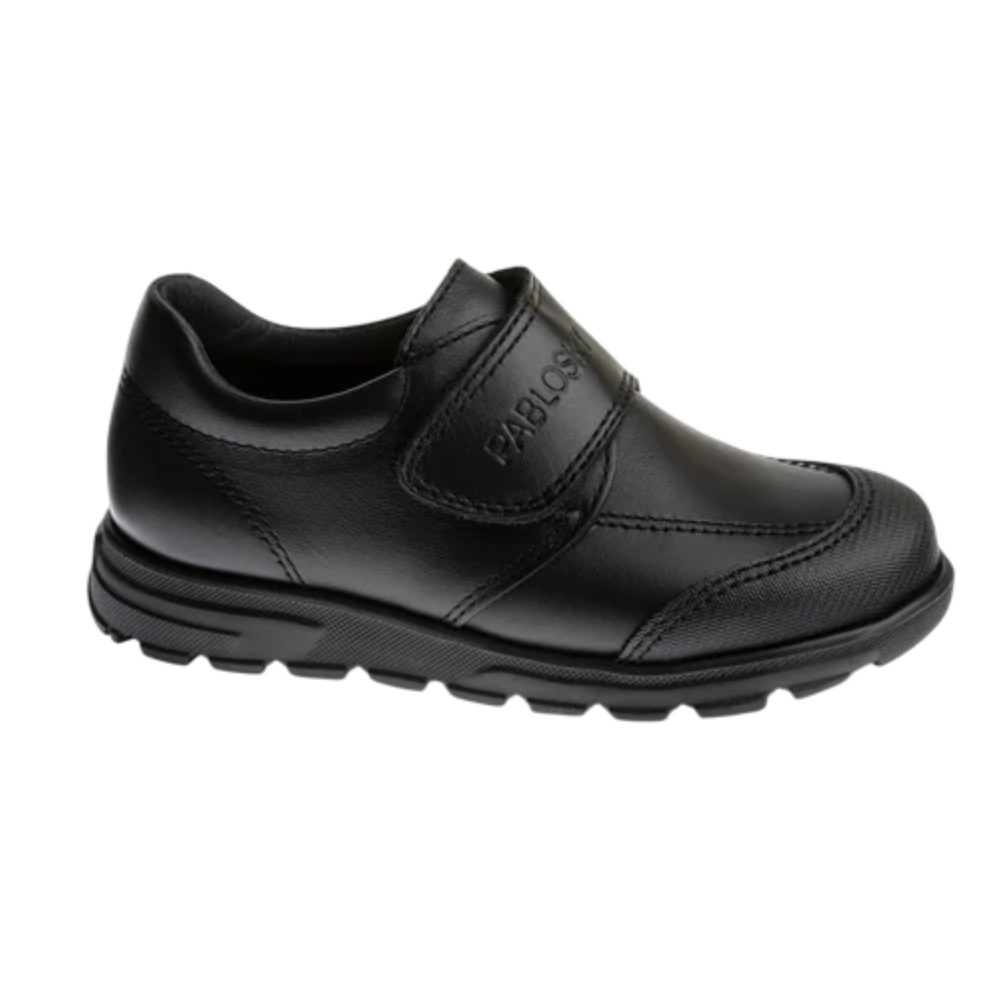 Colegial Velcro Grande Negro