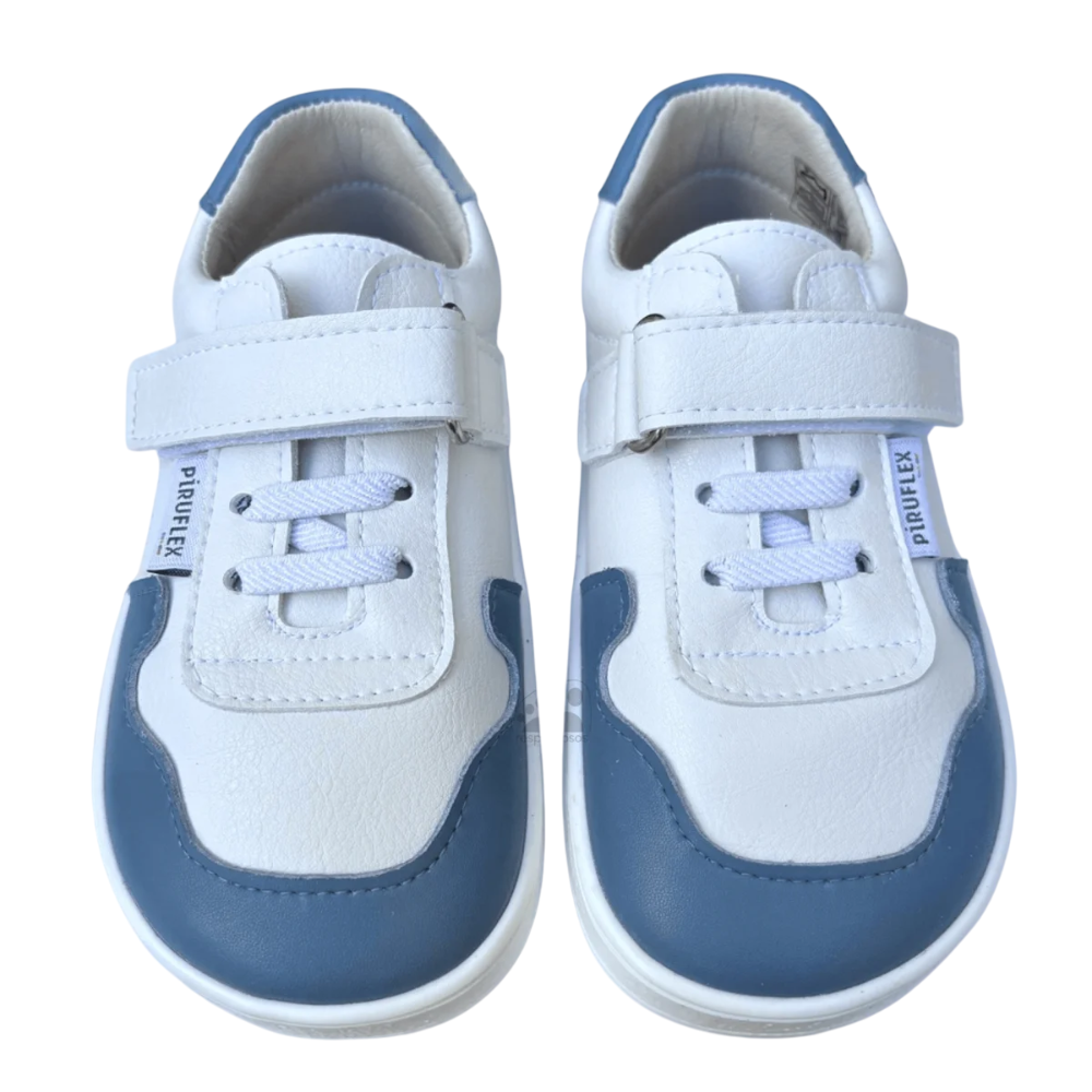 Zapatilla Dos Velcros Blanco/Azul