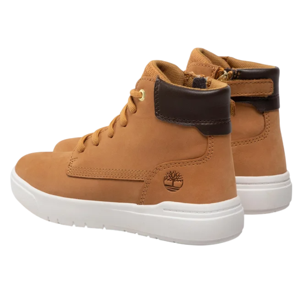 Bota Cordonera Cremallera Velcro Camel