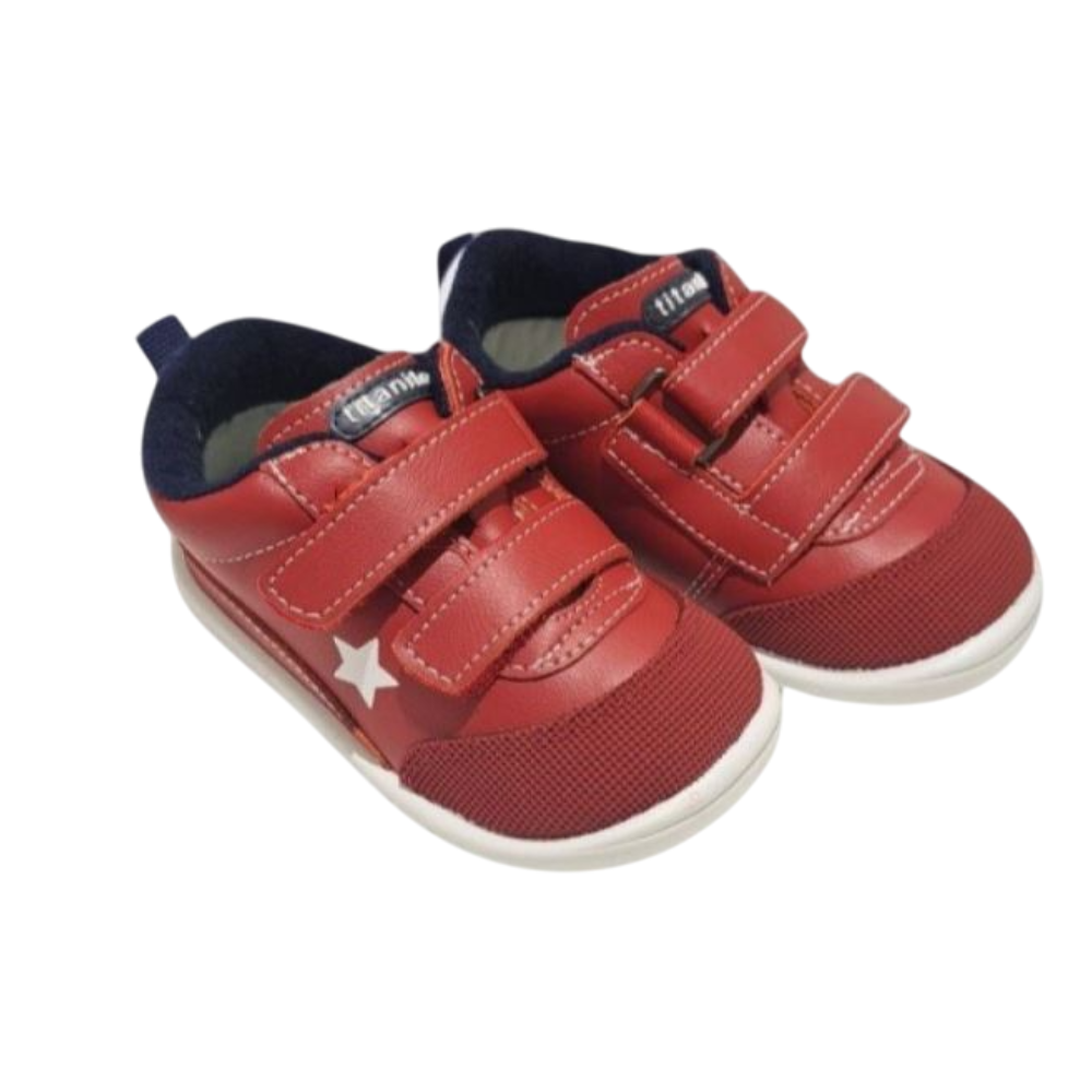 Zapatilla casual Estrella Granate Rojo