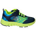 Zapatilla deportiva Velcro Cordón Azul Verde Fluor