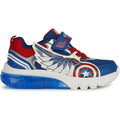 Zapatilla con luces Capitán América Azul Roja