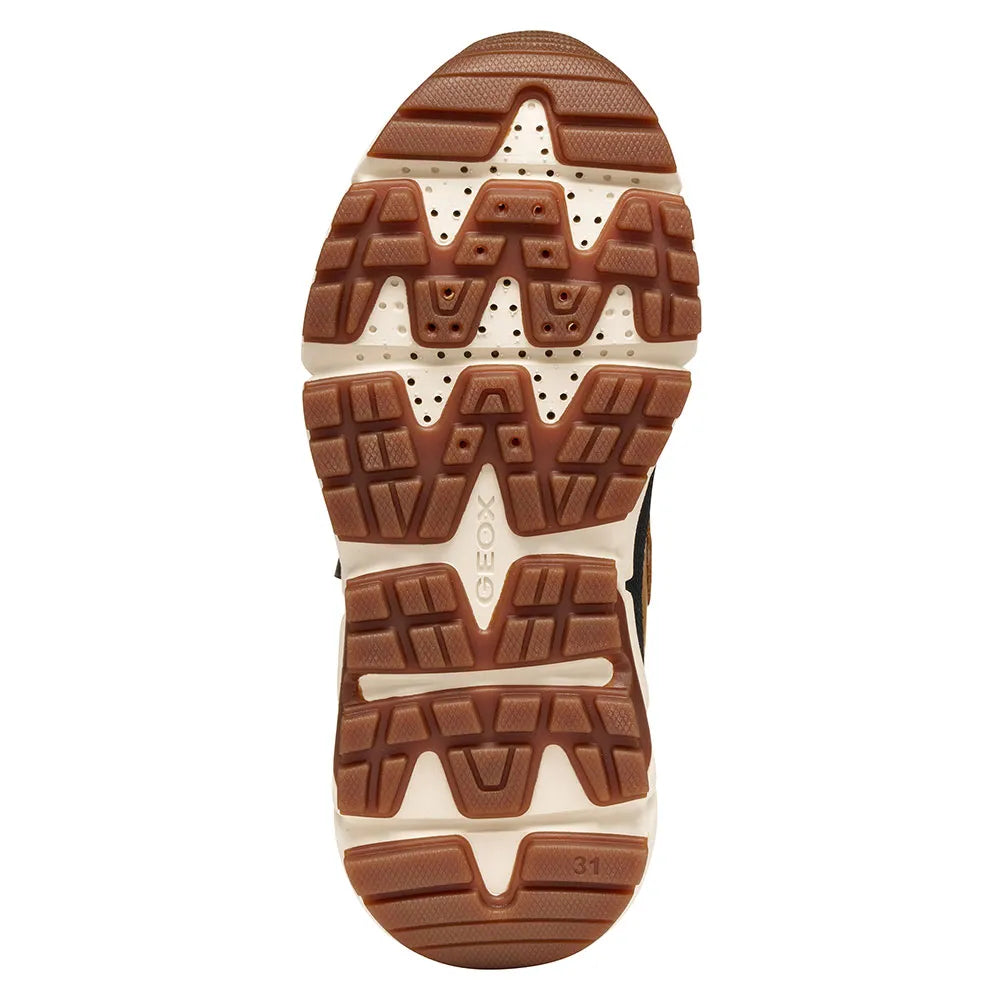 Zapatilla Geox velcro camel